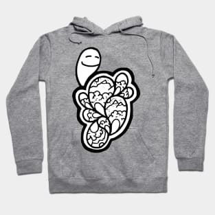 Flower With Worm Doodle Art Hoodie